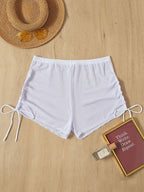 Bequeme Damen-Badeshorts mit Rüschendetails