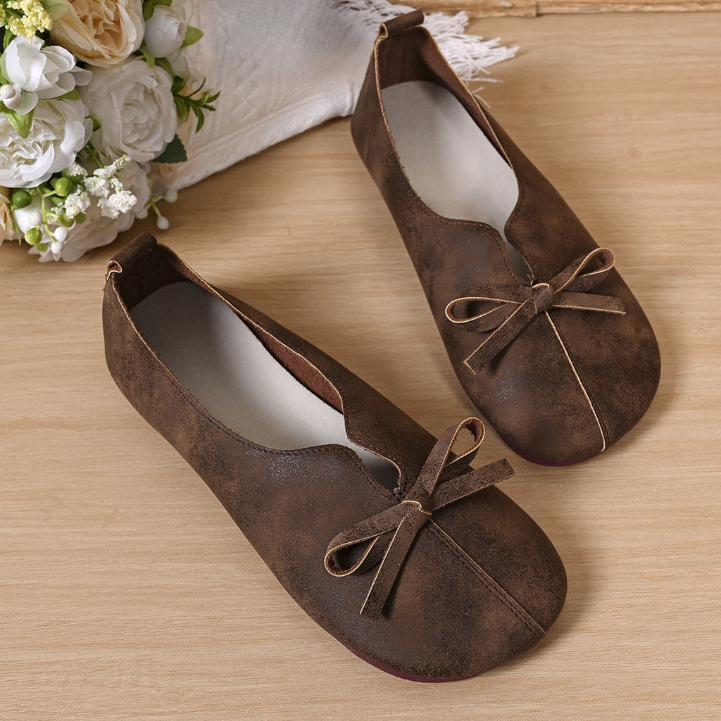 Damen Ballerinas mit modischem Schleifendesign und bequemer Sohle EB