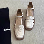 Damen elegante Blockabsatz-Schuhe mit Riemchen von EB