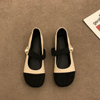 Damen Elegante Ballerina-Schuhe mit Perlenverzierung und bequemen Riemen EB