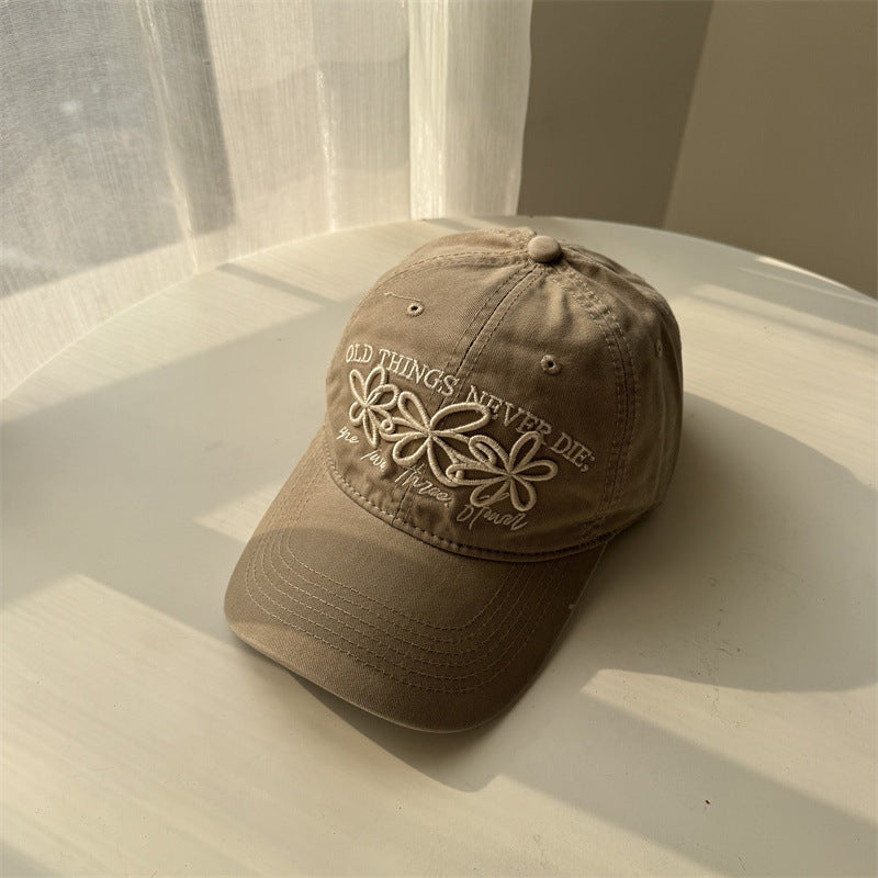 Bestickte florale Damen-Baseballkappe