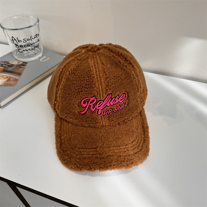 Flauschige Baseball-Cap für Damen