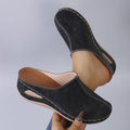 Damen Bequeme Clogs aus hochwertigem Leder mit ergonomischem Fußbett EB