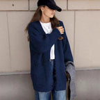 Damen Grobstrick-Cardigan mit einzigartigen Strukturmustern und praktischen Taschen EB