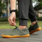 Damen bequeme Slip-On Laufschuhe mit strapazierfähigem Obermaterial und rutschfester Sohle EB