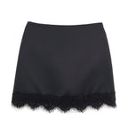 Damen eleganter Rock mit Spitzenbesatz EB