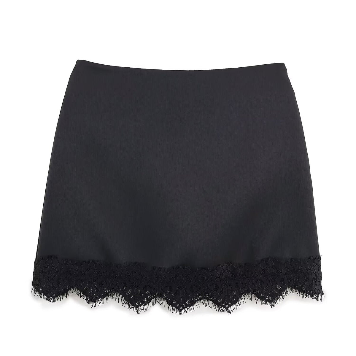 Damen eleganter Rock mit Spitzenbesatz EB
