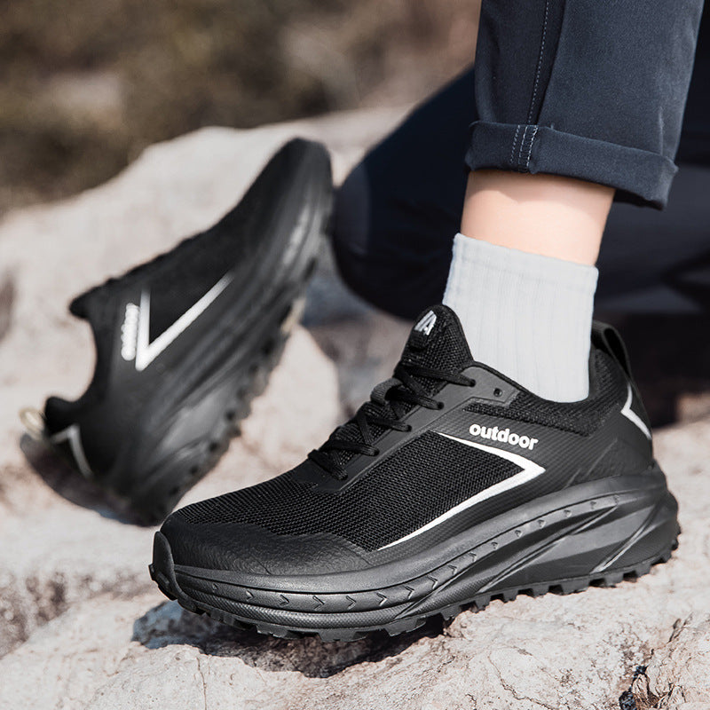 Unisex nan robuster Geländelaufschuh mit stoßdämpfender Zwischensohle und griffiger Profilsohle EB