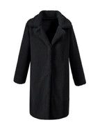 Damen Kuscheliger Oversized-Mantel aus Teddyfleece EB