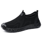 Damen Bequeme Slip-On Freizeitschuhe mit atmungsaktivem Mesh-Obermaterial EB