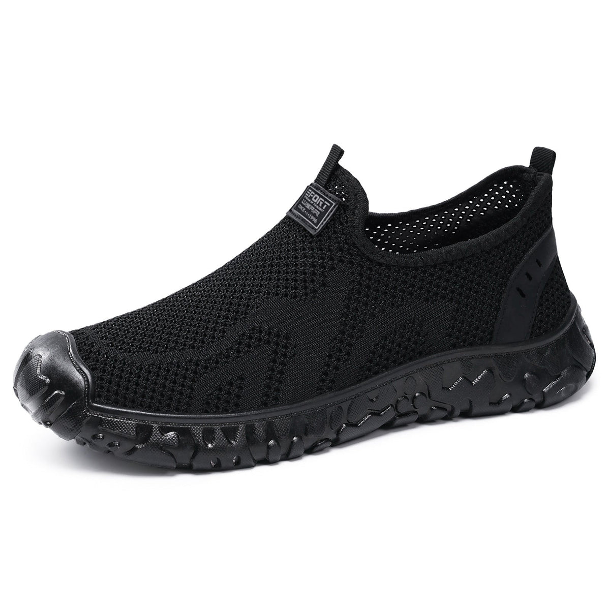Damen Bequeme Slip-On Freizeitschuhe mit atmungsaktivem Mesh-Obermaterial EB