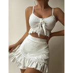 Damen Crop-Top und Rock-Set EB