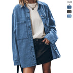 Damen Oversized Jeanshemd EB