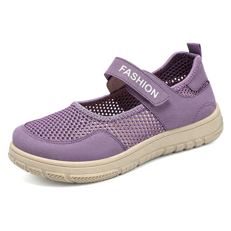 Damen Atmungsaktive Freizeitschuhe mit praktischem Klettverschluss EB