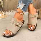 Damen Clogs mit verstellbarem Schnallenverschluss und atmungsaktivem Obermaterial EB