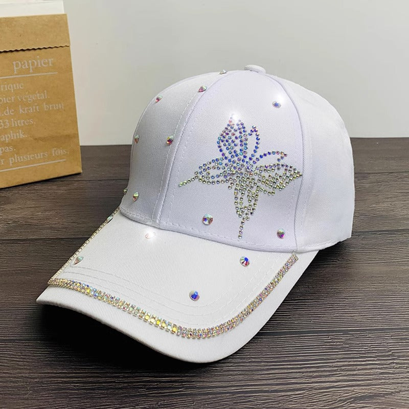 Damen-Baseballkappe mit Strasssteinen