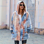 Damen Kapuzenjacke aus kuscheligem Teddyfell EB