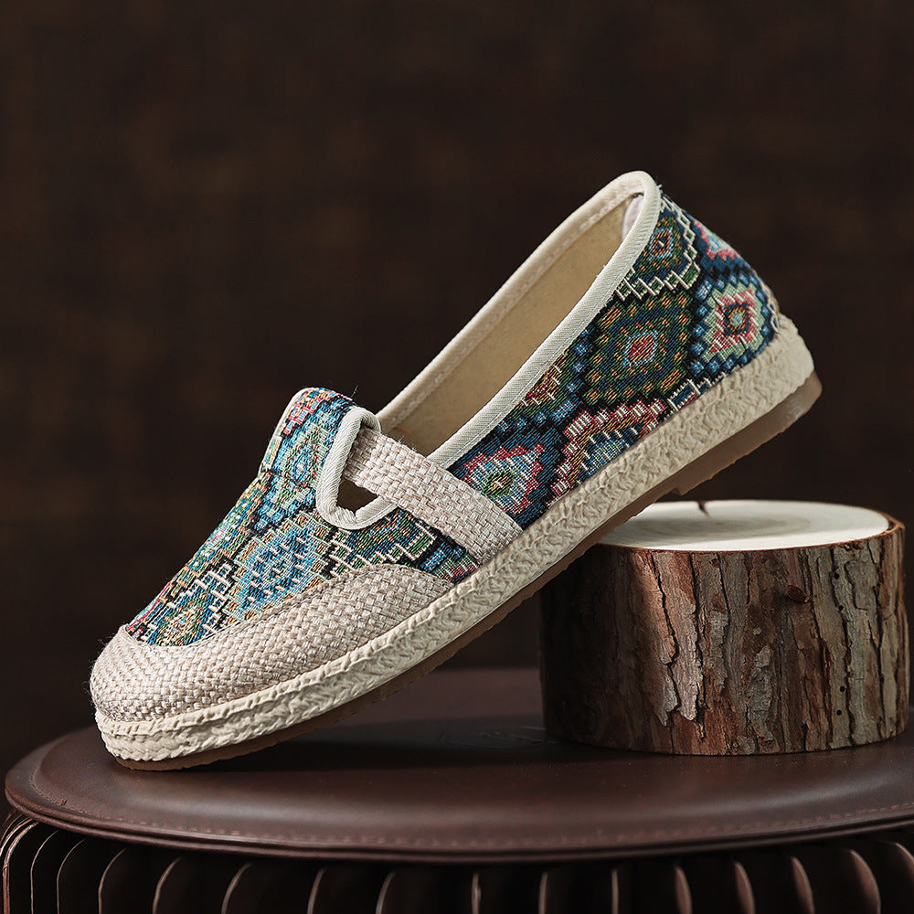 Damen Bequeme und stilvolle Stoffslipper EB