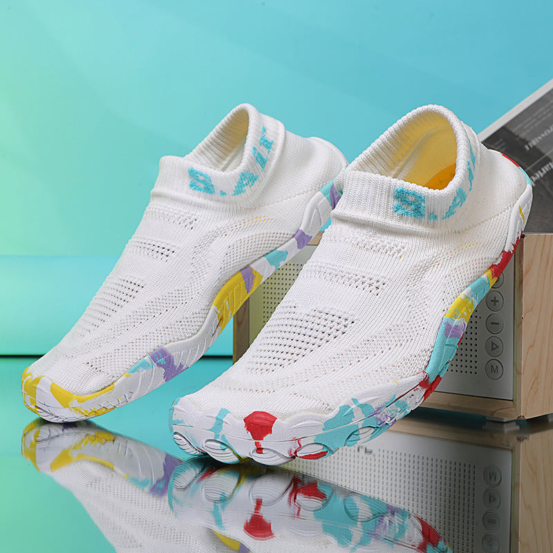 Unisex nan ultraflexibler Strick-Sockenschuh mit anatomischer Mehrzonen-Gummisohle und schnelltrocknender Konstruktion EB