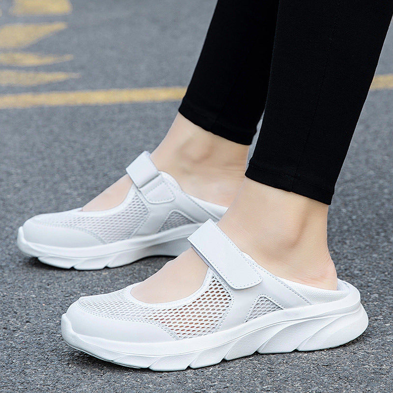Damen Atmungsaktive Freizeitschuhe mit Klettverschluss und flexiblem Obermaterial EB