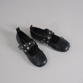 Damen Ballerinas mit modischem Schnallen- und Schleifendetail EB