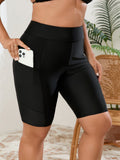 Damen-Sportshorts mit praktischer Tasche