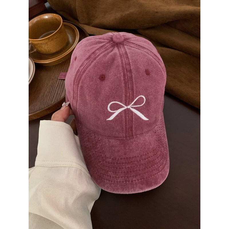 Lässige bestickte Baseballkappe für Damen