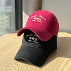 Damen Baseballcap mit Textstickerei