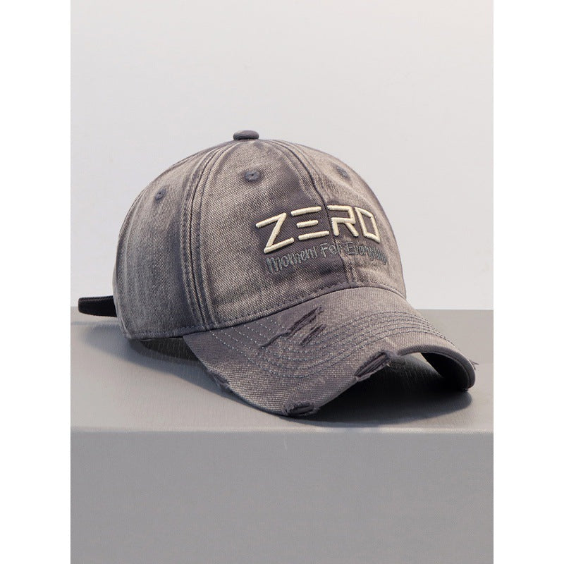 Herren-Baseballcap aus Distressed-Baumwolle
