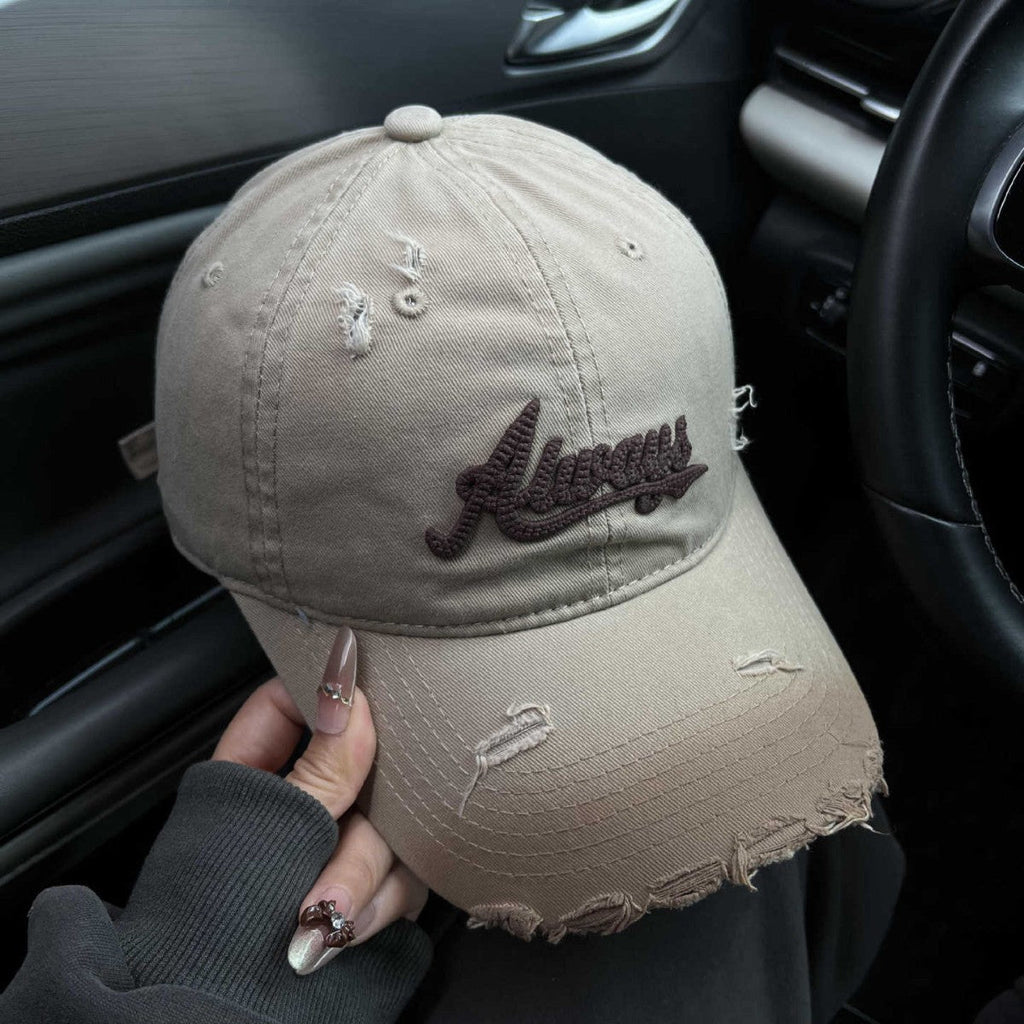 Damen-Baseballkappe mit Distressed-Grafik