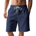 Herren-Bermudashorts mit elastischem Bund und Kordelzug