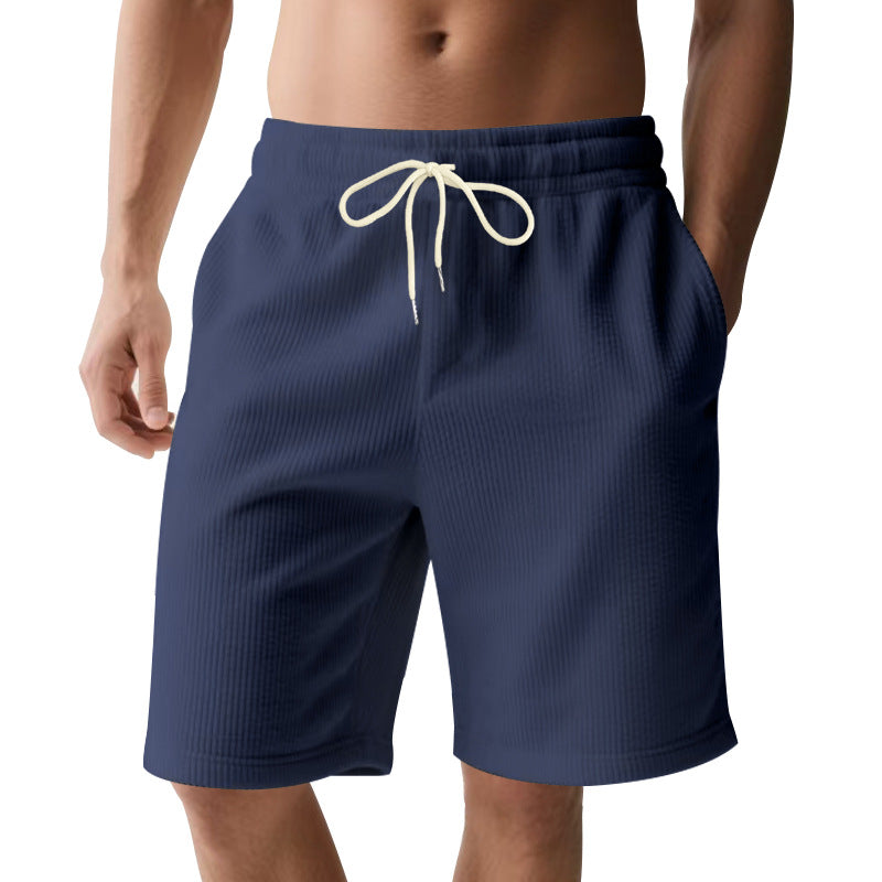 Herren-Bermudashorts mit elastischem Bund und Kordelzug