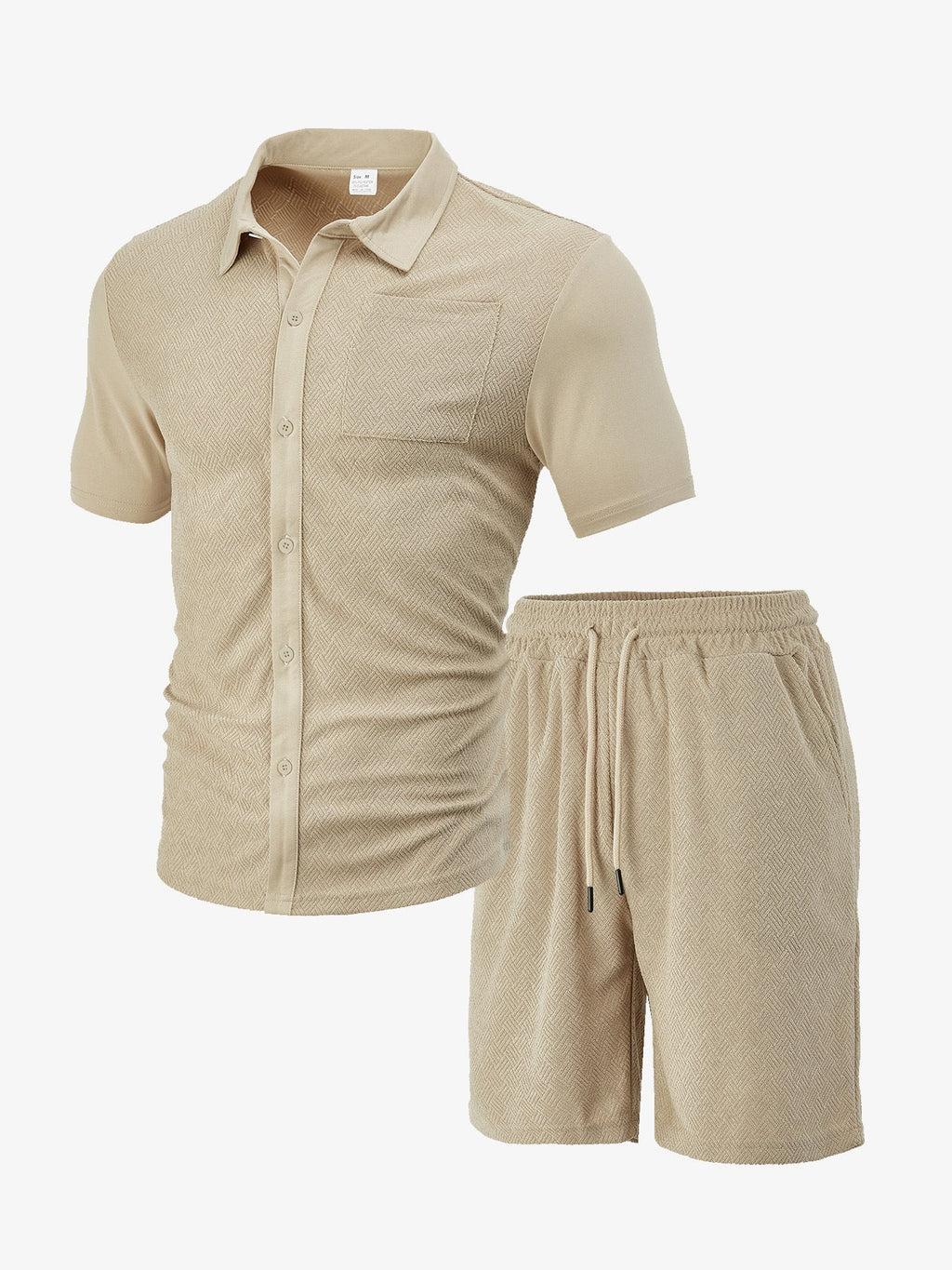 Freizeit-Set für Herren mit Hemd und Shorts
