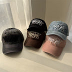 Bestickte florale Damen-Baseballkappe