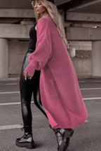 Damen Grobstrickmantel im lässigen Oversized-Stil mit tiefen Taschen EB