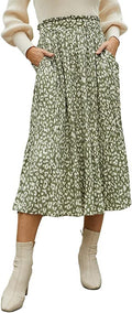 Damen Maxirock mit modischem Animal Print EB