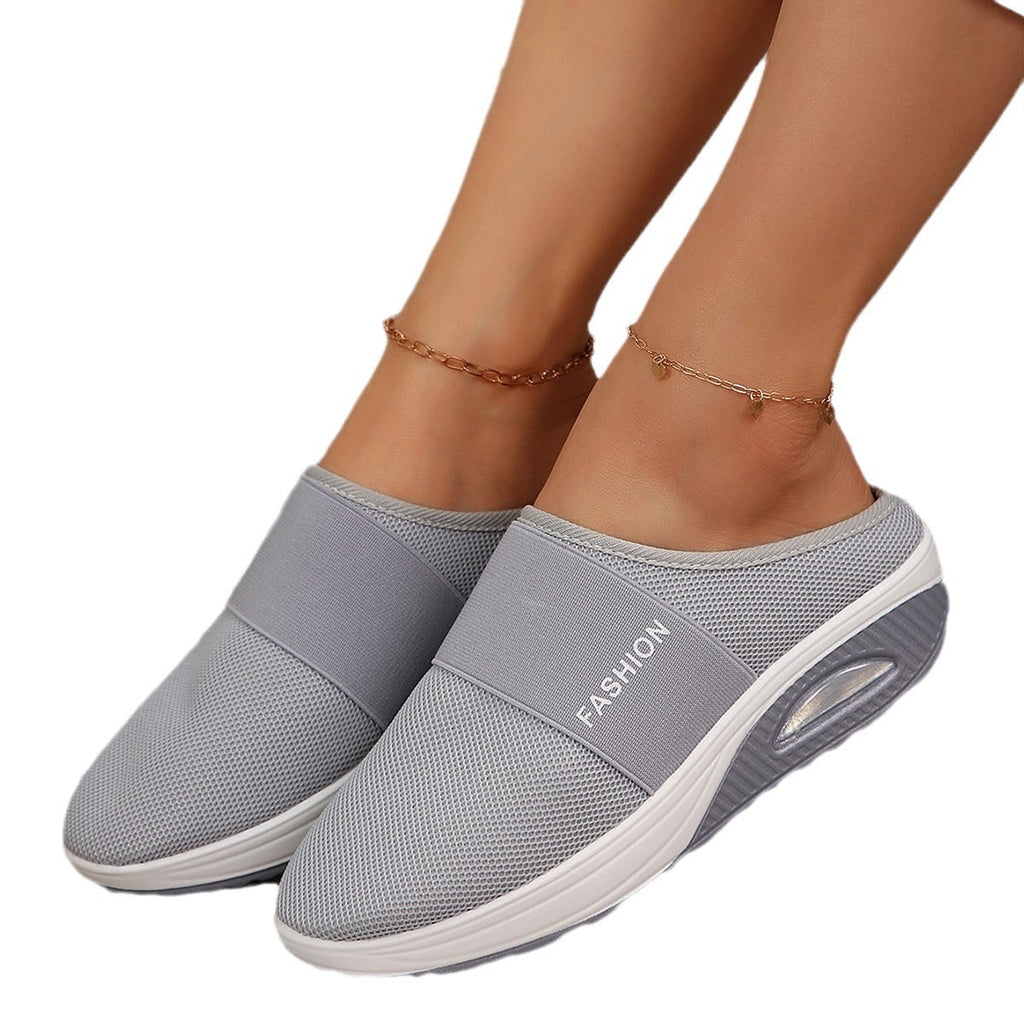 Damen Bequeme Slip-On Clogs mit atmungsaktiver Mesh-Oberfläche und flexibler Sohle EB