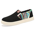 Damen Bequeme Slip-On Freizeitschuhe mit buntem Ethno-Muster EB