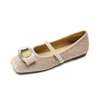 Damen Chice Ballerinas mit eleganter Schnalle und Strass-Applikationen EB