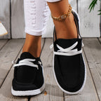 Damen Bequeme Slip-On Schuhe mit atmungsaktivem Obermaterial EB
