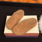 Damen Bequeme Clogs aus weichem Wildleder mit ergonomischem Fußbett EB