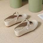 Damen elegante Ballerinas mit modischem Schleifen-Design EB