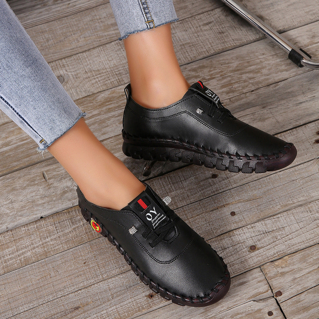 Damen bequeme Freizeit-Schuhe mit rutschfester Sohle und atmungsaktiven Einsätzen EB
