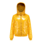Damen glänzende Winterjacke EB