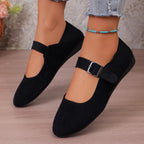 Damen Ballerinas mit verstellbarem Riemen und elegantem Design EB