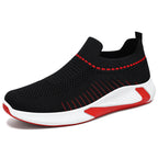 Unisex nan nahtloser Strick-Slip-On Laufschuh mit sockenähnlichem Schaft und hexagonaler Dämpfungssohle EB