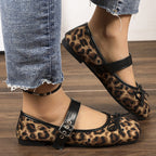 Damen Ballerinas mit verstellbarem Riemen und elegantem Schleifendetail EB