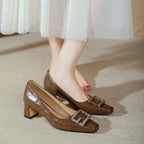 Damen elegante Absatzschuhe mit modischem Schmuckdetail EB