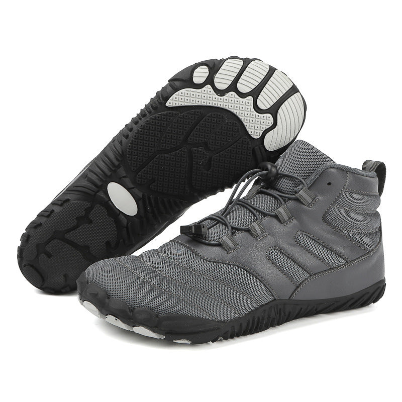 Unisex nan knöchelhoher barfußähnlicher Wassersportschuh mit Schnellzug-Schnürung und flexibler Profilsohle EB