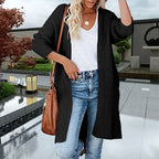Damen Grobstrickmantel im lässigen Oversized-Stil EB